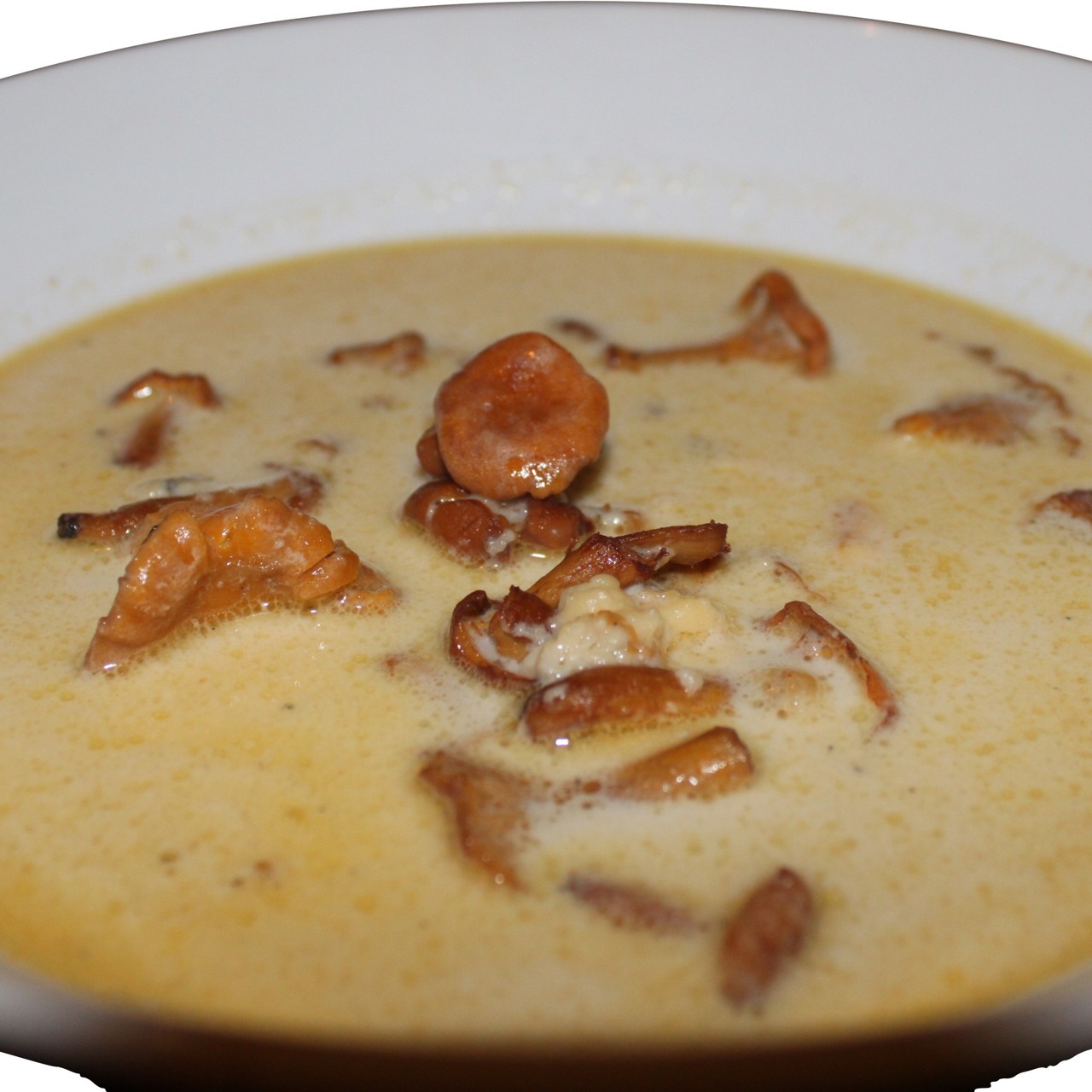 Крем-суп с лисичками