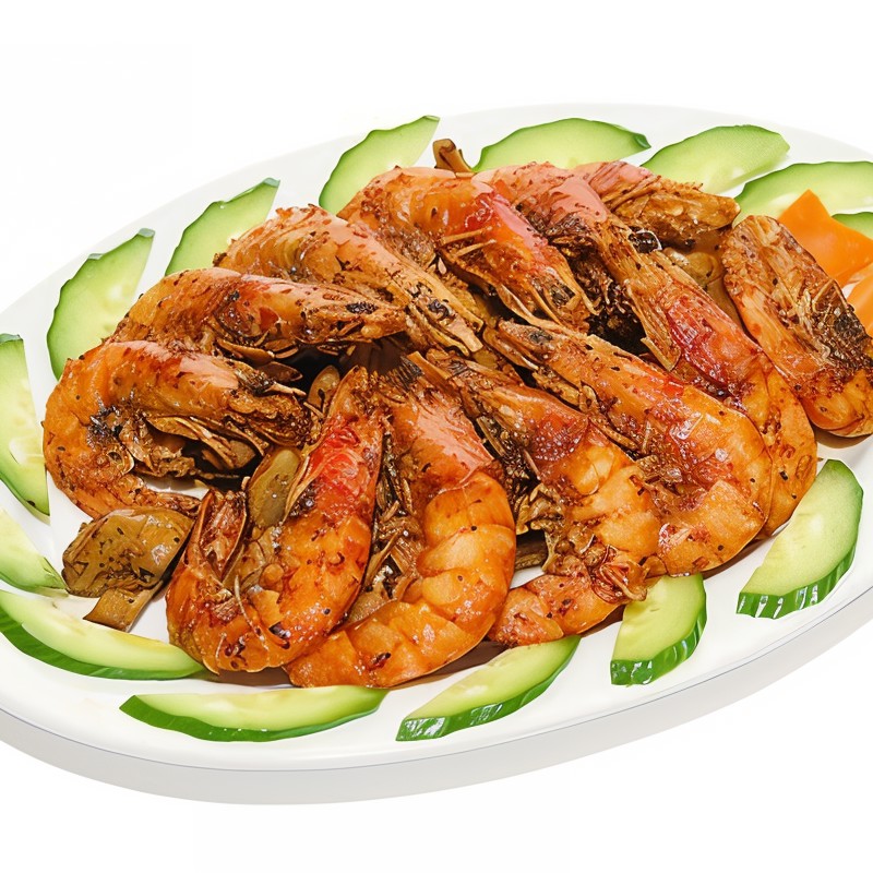 Креветки с имбирем и хересом