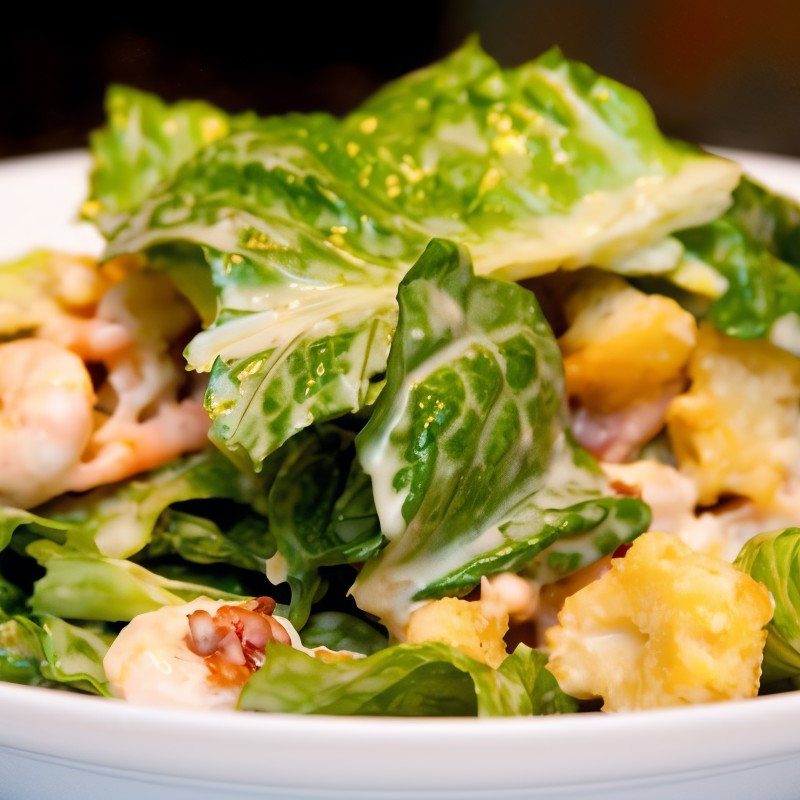 Креветки с пак-чой и соусом чили