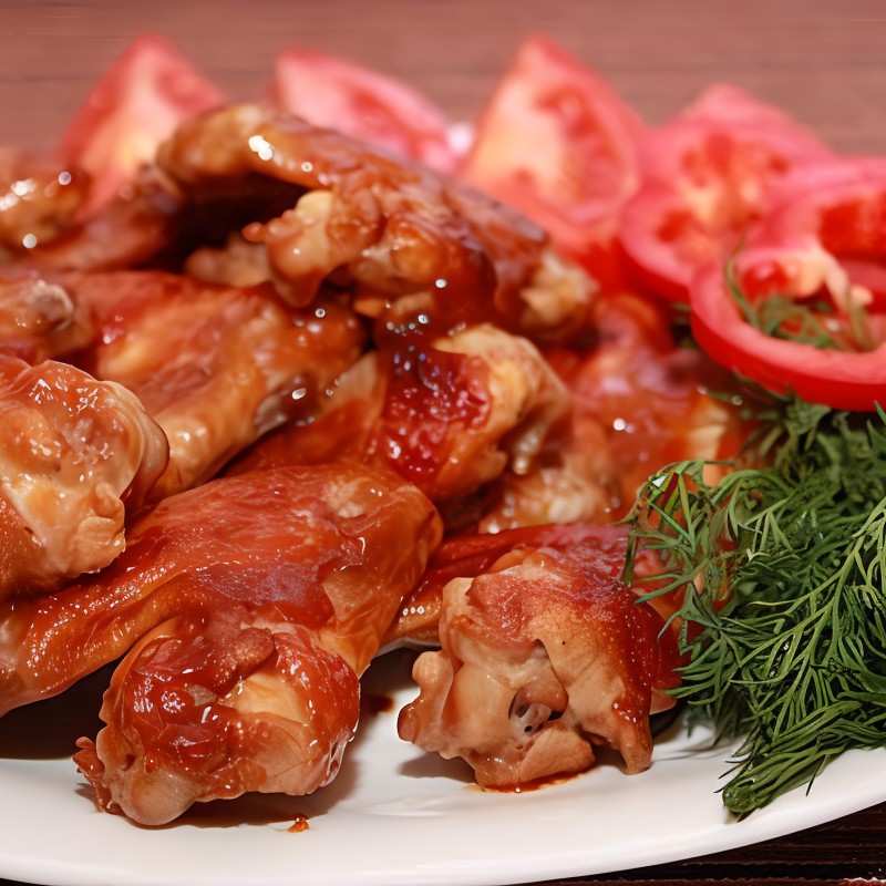 Крылышки в кока-коле с имбирем