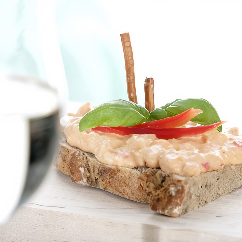 Кростини с песто из грецких орехов