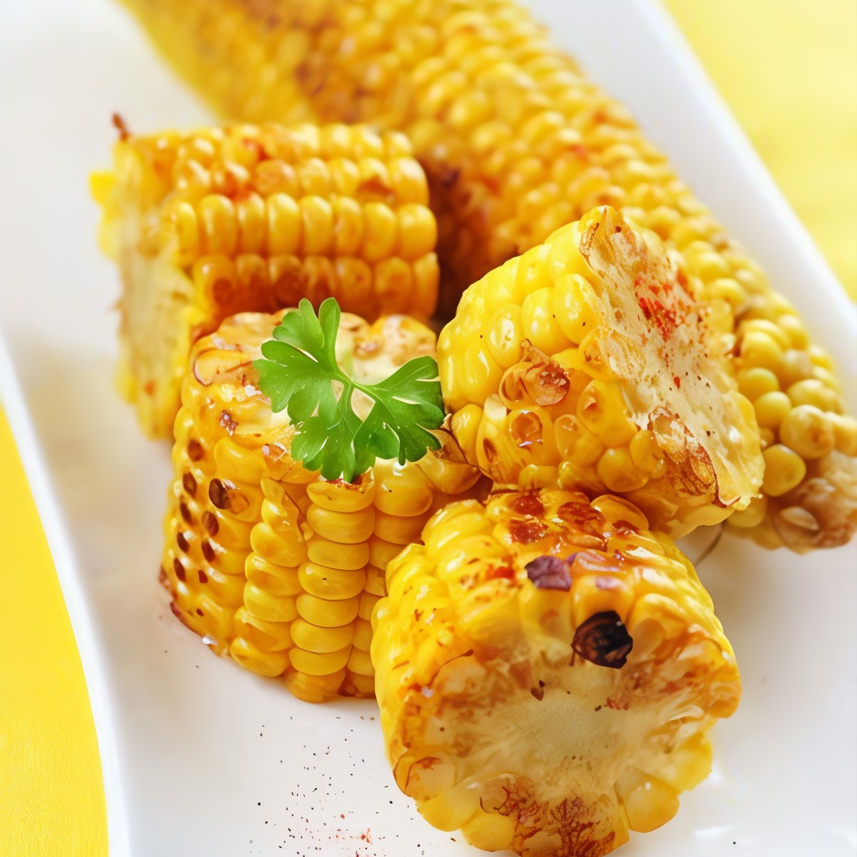 Кукуруза на гриле с острым лаймовым маслом