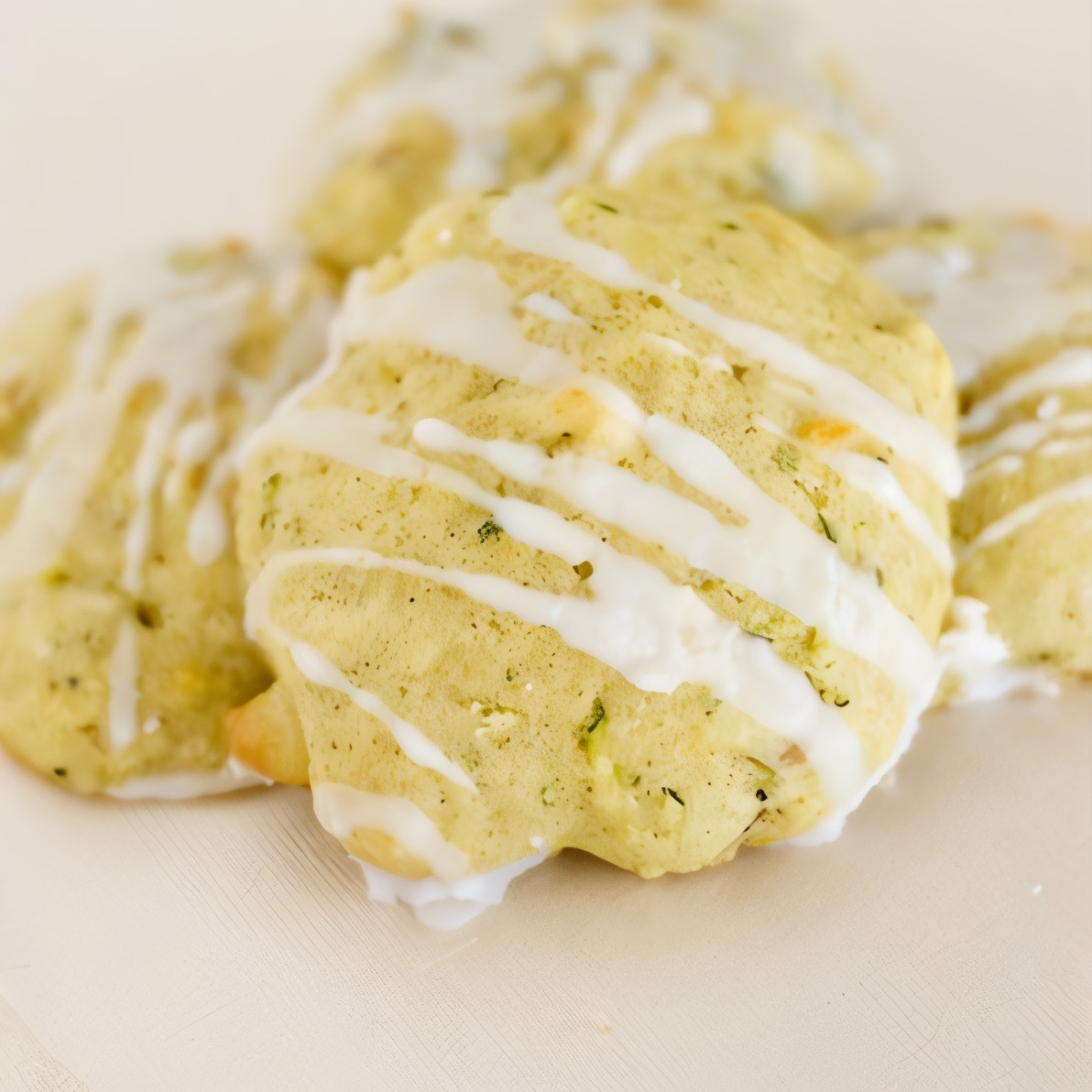 Кукурузное печенье с цукини и лимонной цедрой