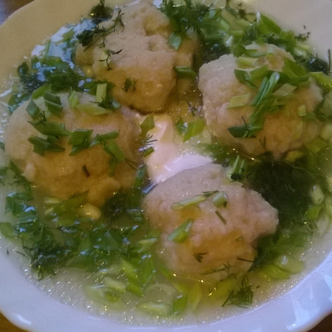 Кульками из картофеля  и куриного фарша