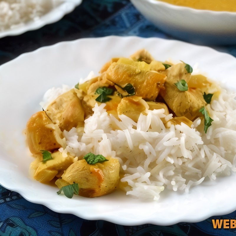 «Курица на закате» с рисом