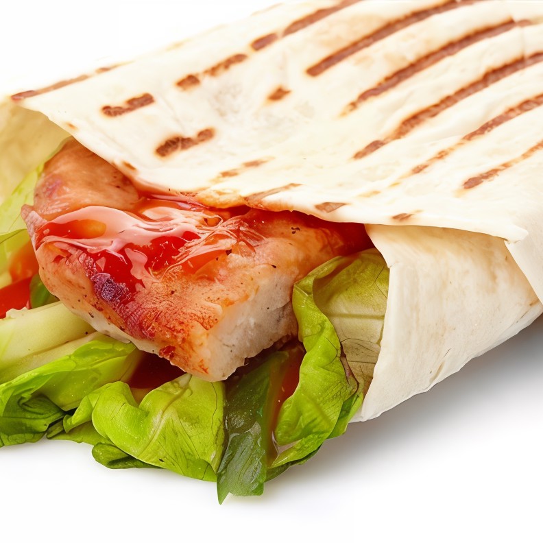 Курица с дзадзики в лаваше