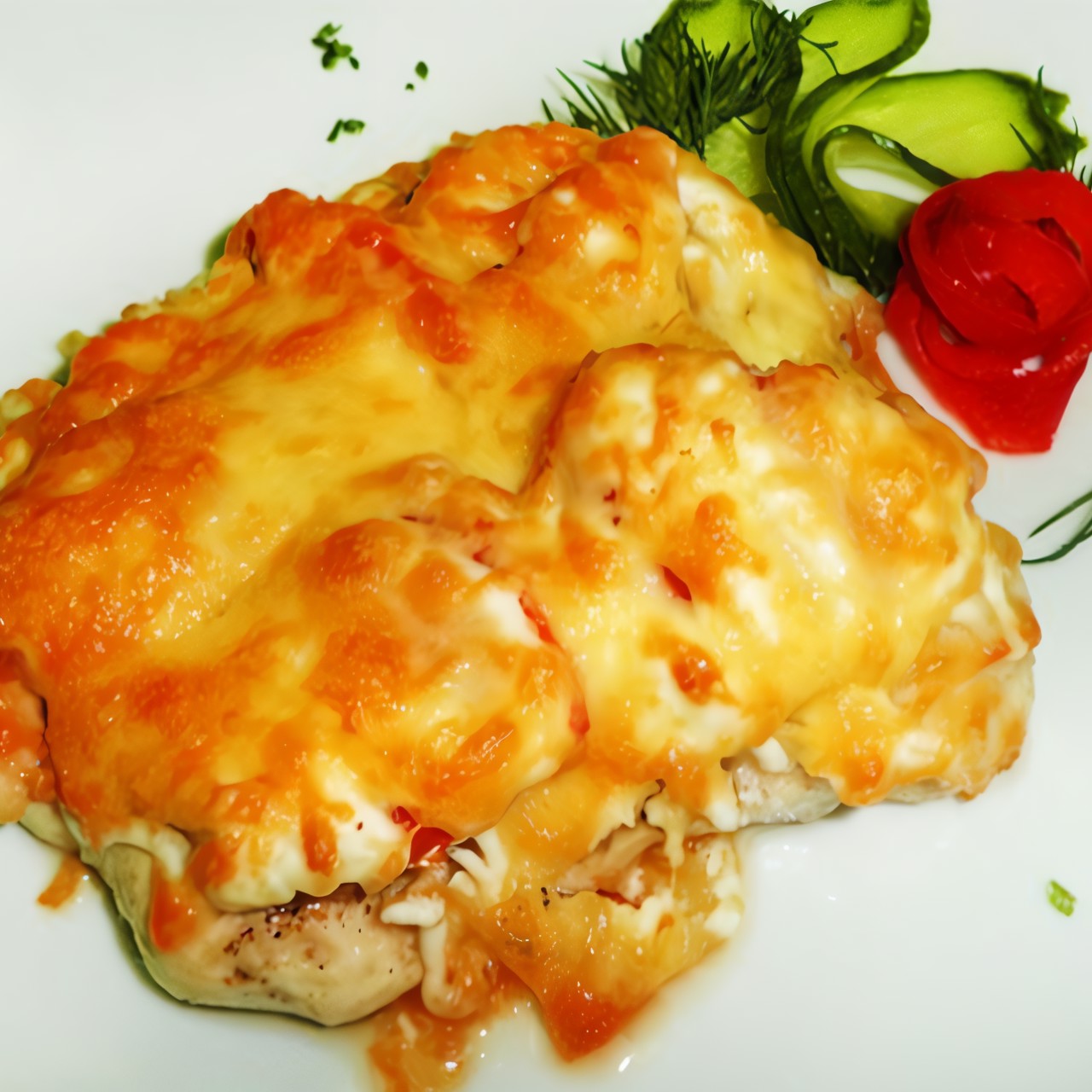 Курица с корейской морковью