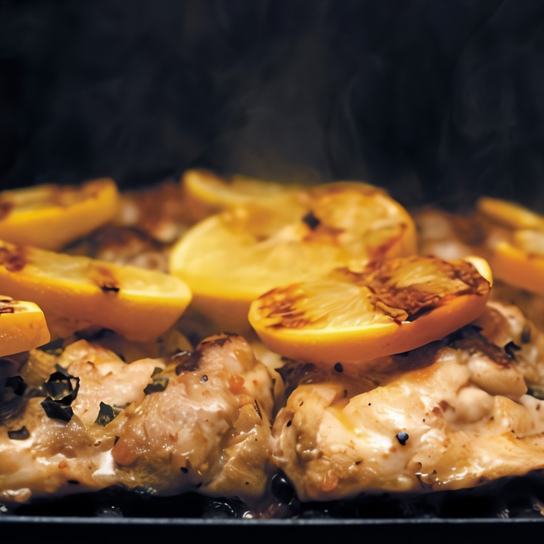 Курица с лимоном и шалфеем
