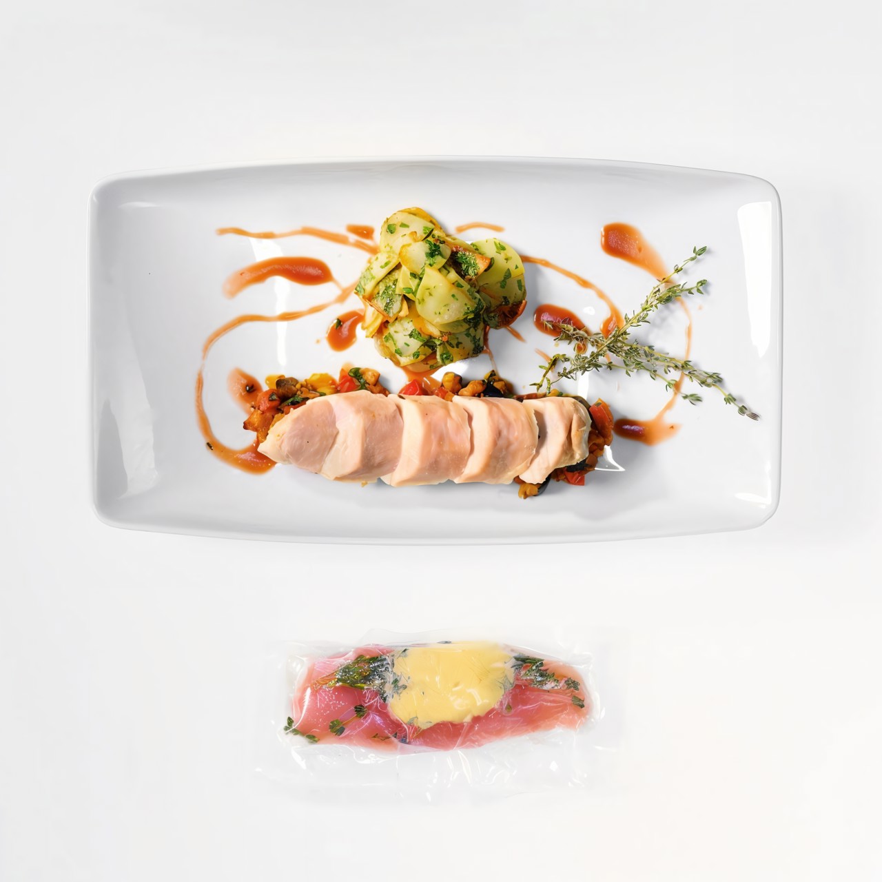 Курица с рататуем