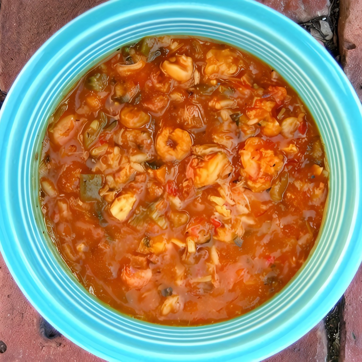 Курица с рисом и овощами по-креольски