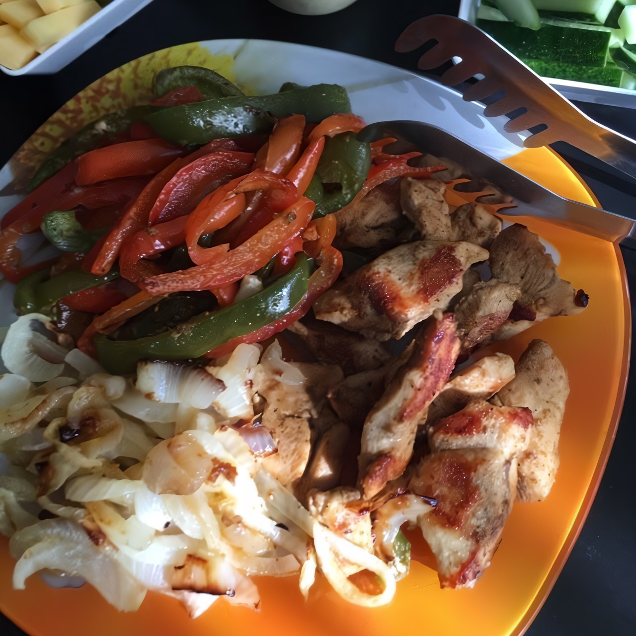 Курица с тремя перцами