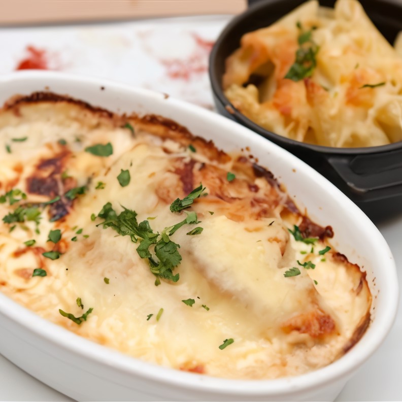 Курица со сливками и авокадо