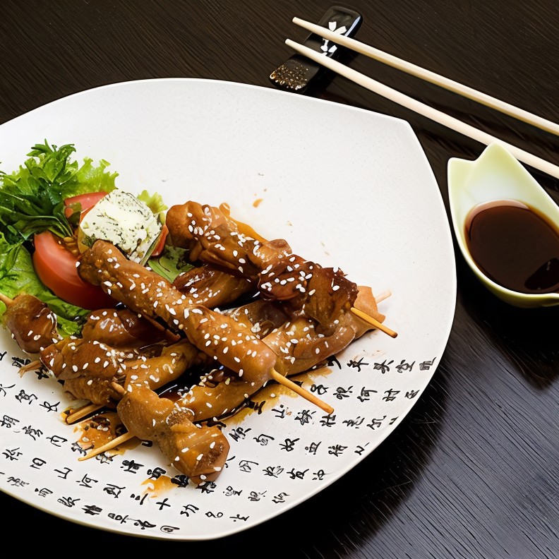 Курица терияки.