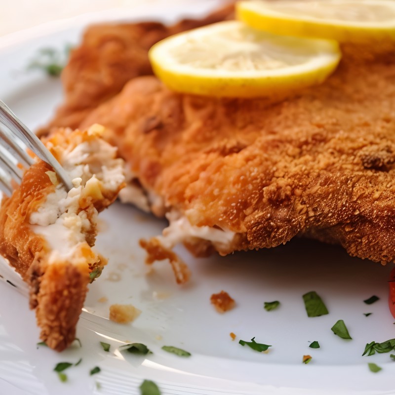 Курица в чесночной панировке