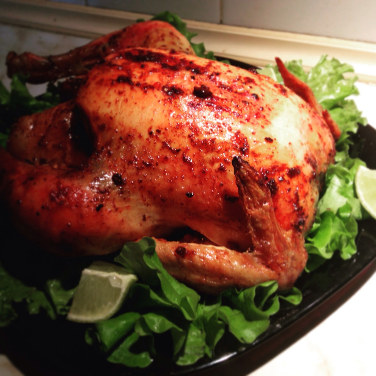 Курица с паприкой в духовке