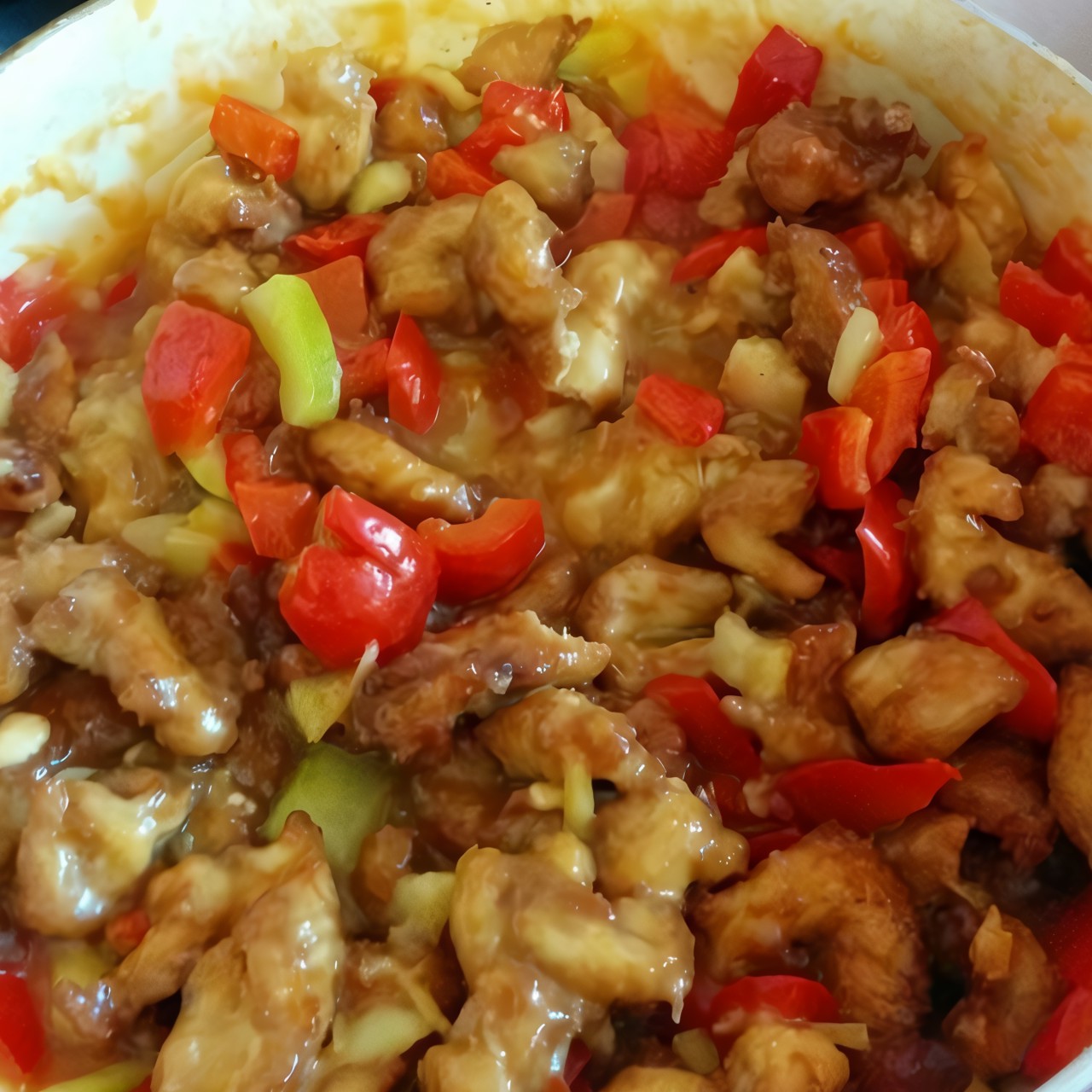 Курица в кисло-сладком соусе «Инь Ян»