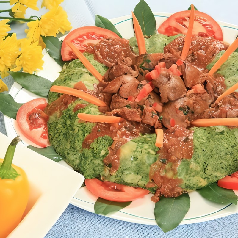 Куриная печень в томатном соусе по-гречески