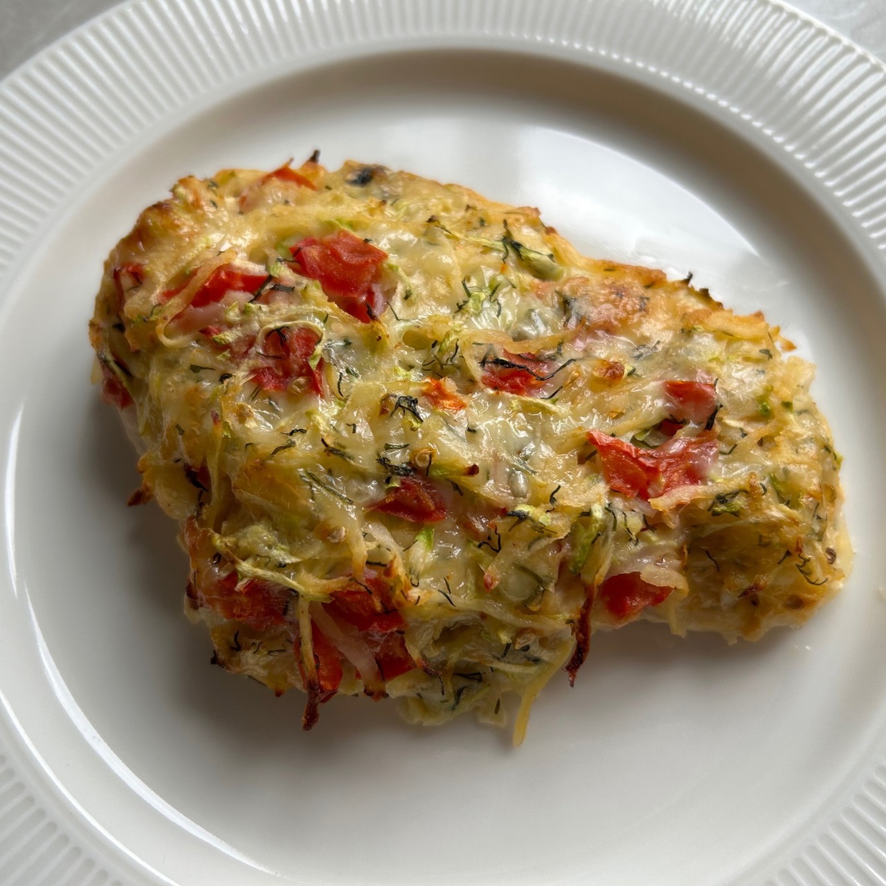 Куриная грудка под овощной шубой