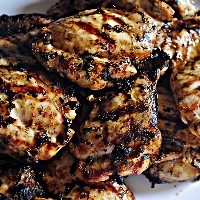 Куриные бедра в пиве с чесноком и тмином