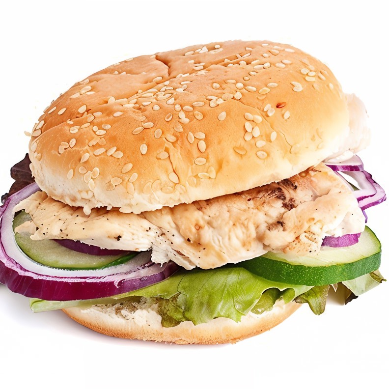 Куриные бургеры с соусом якитори