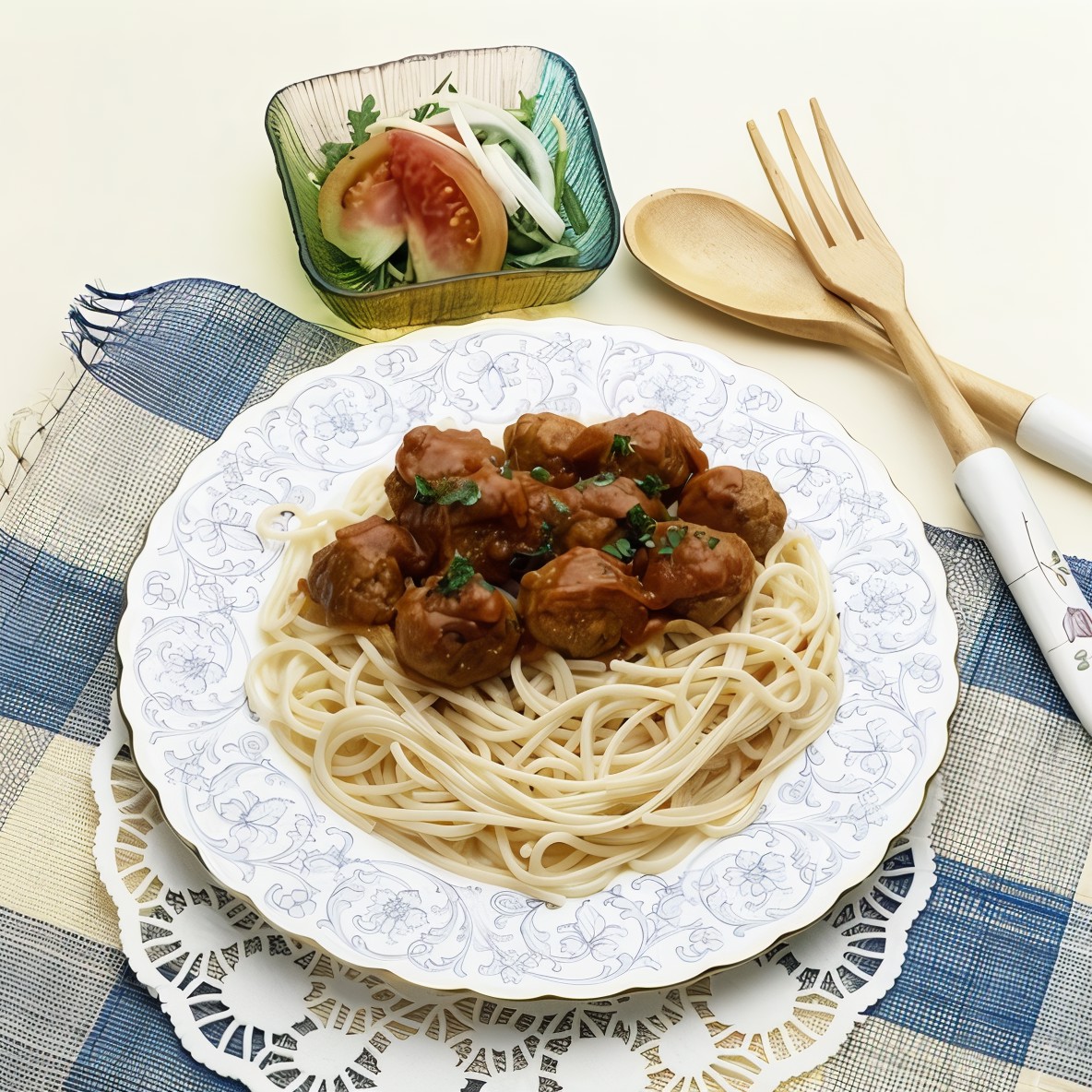 Куриные фрикадельки в соевом соусе