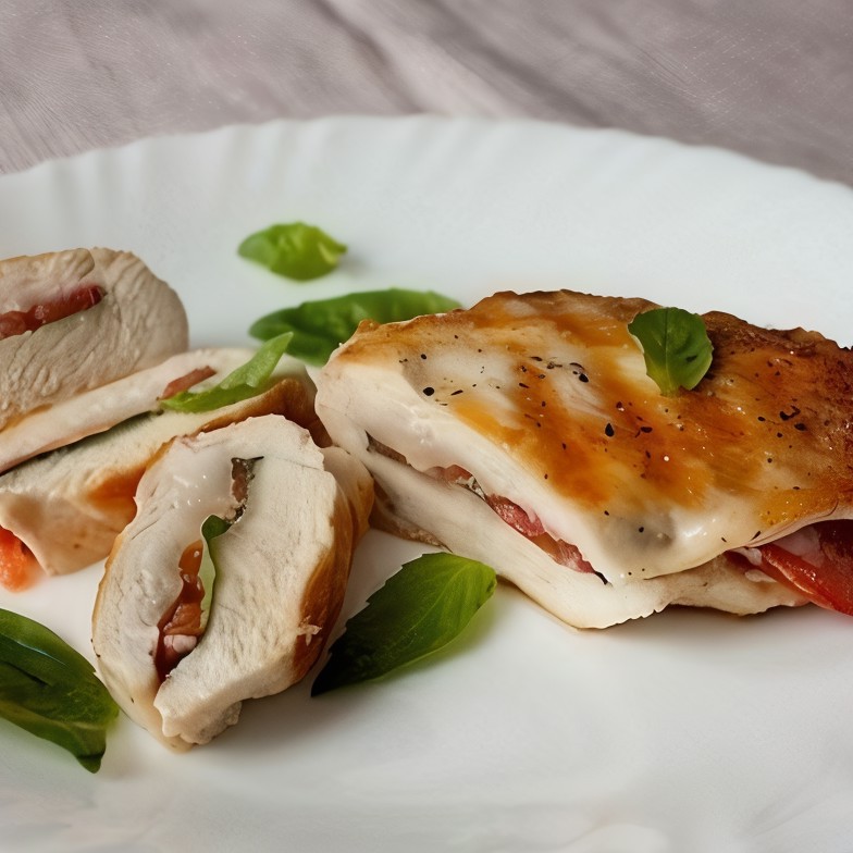 Куриные грудки с томатами и базиликом