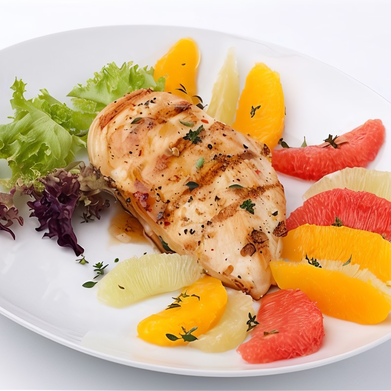 Куриные грудки в лимонном маринаде с орегано на гриле