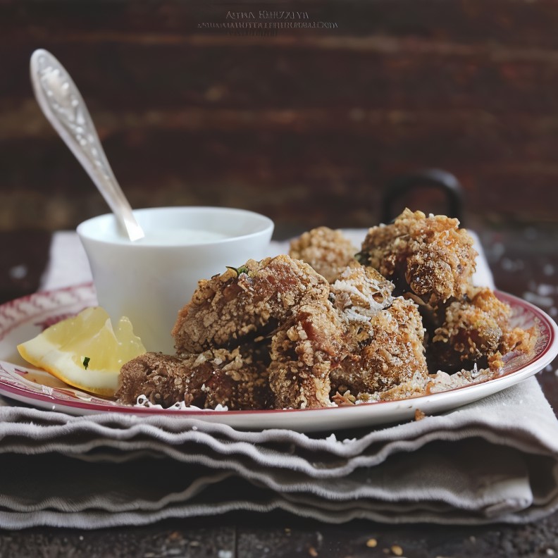 Куриные гужоны в сырно-ореховой корочке