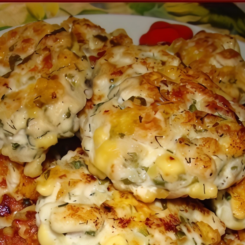 Куриные котлеты с сыром и петрушкой