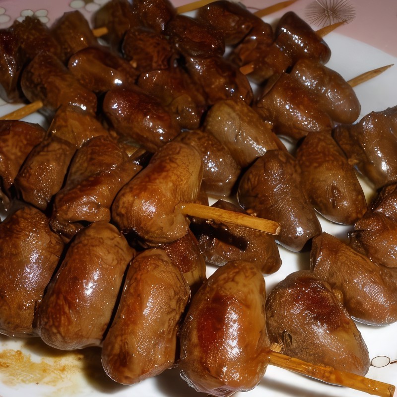 Куриные сердечки под пикантным соусом