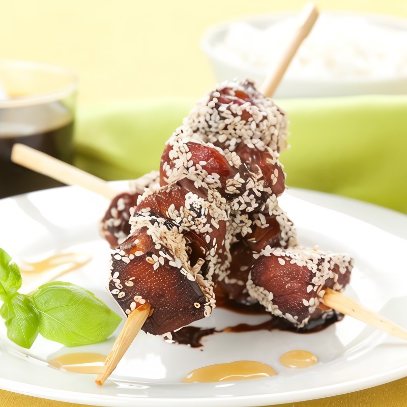 Куриные шашлыки в кунжуте