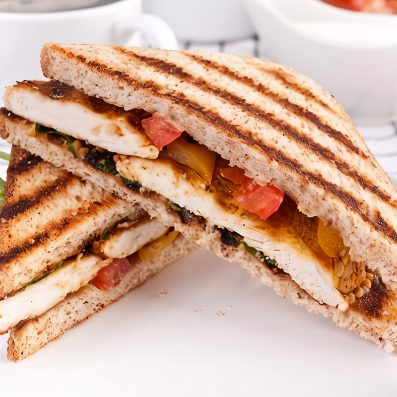 Куриные сэндвичи с курицей гриль и соусом барбекю