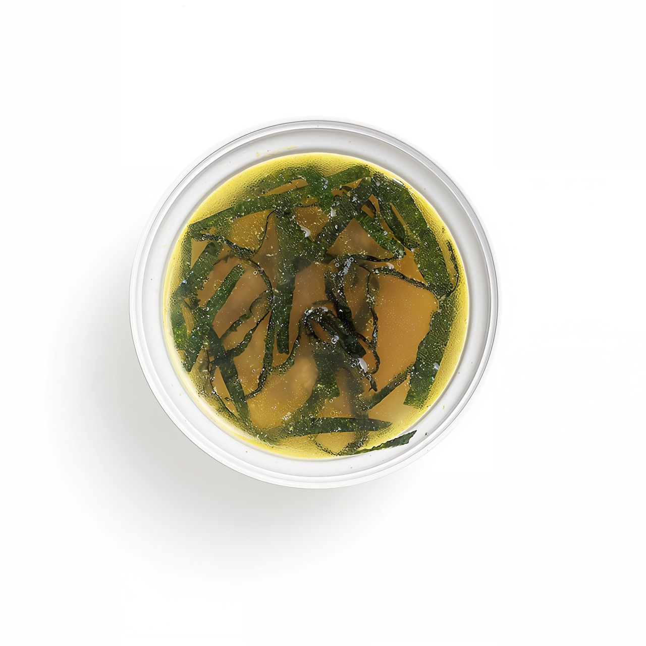 Куриный бульон с водорослями нори