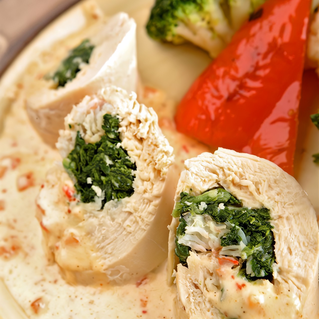 Куриный рулет с крабом