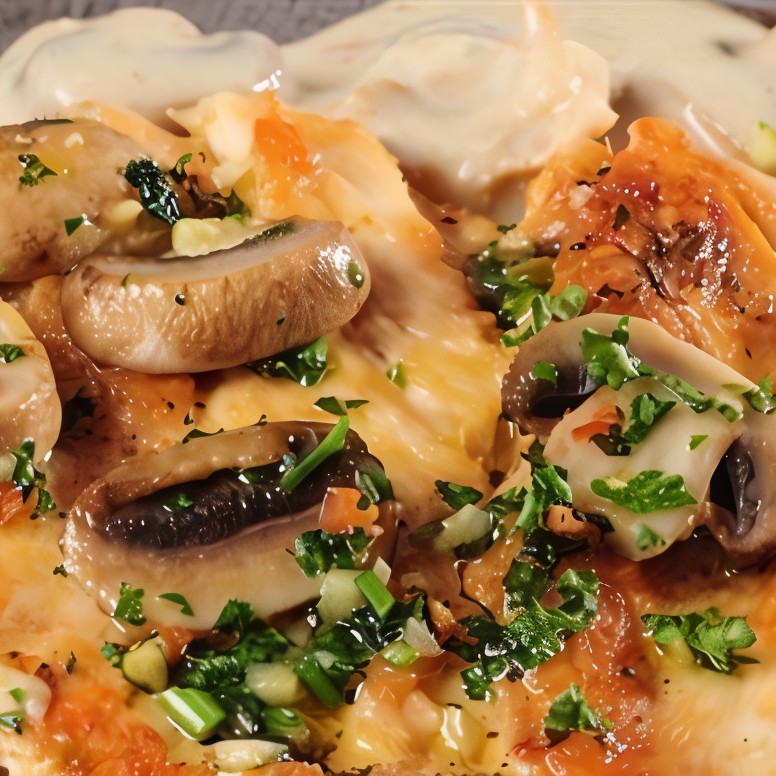 Куриное филе с грибами