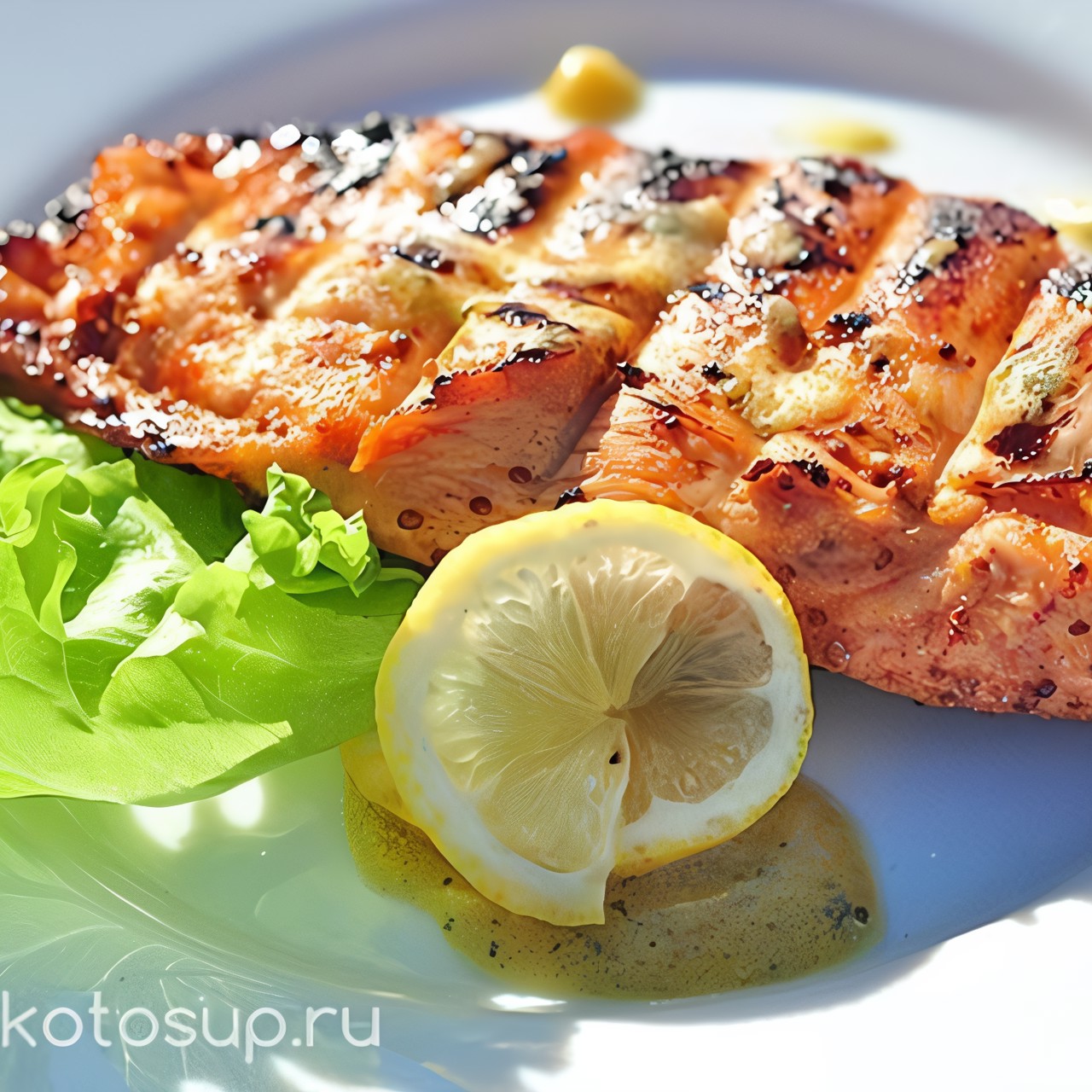 Куриное филе в лимонном маринаде с карри