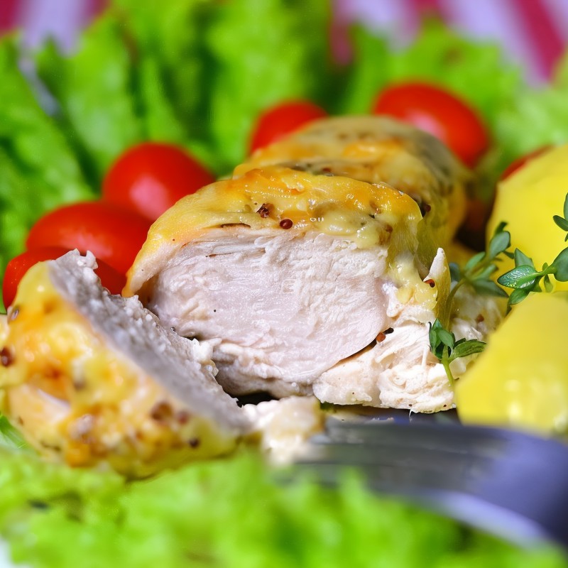 Куриное филе в сливочном соусе с тимьяном