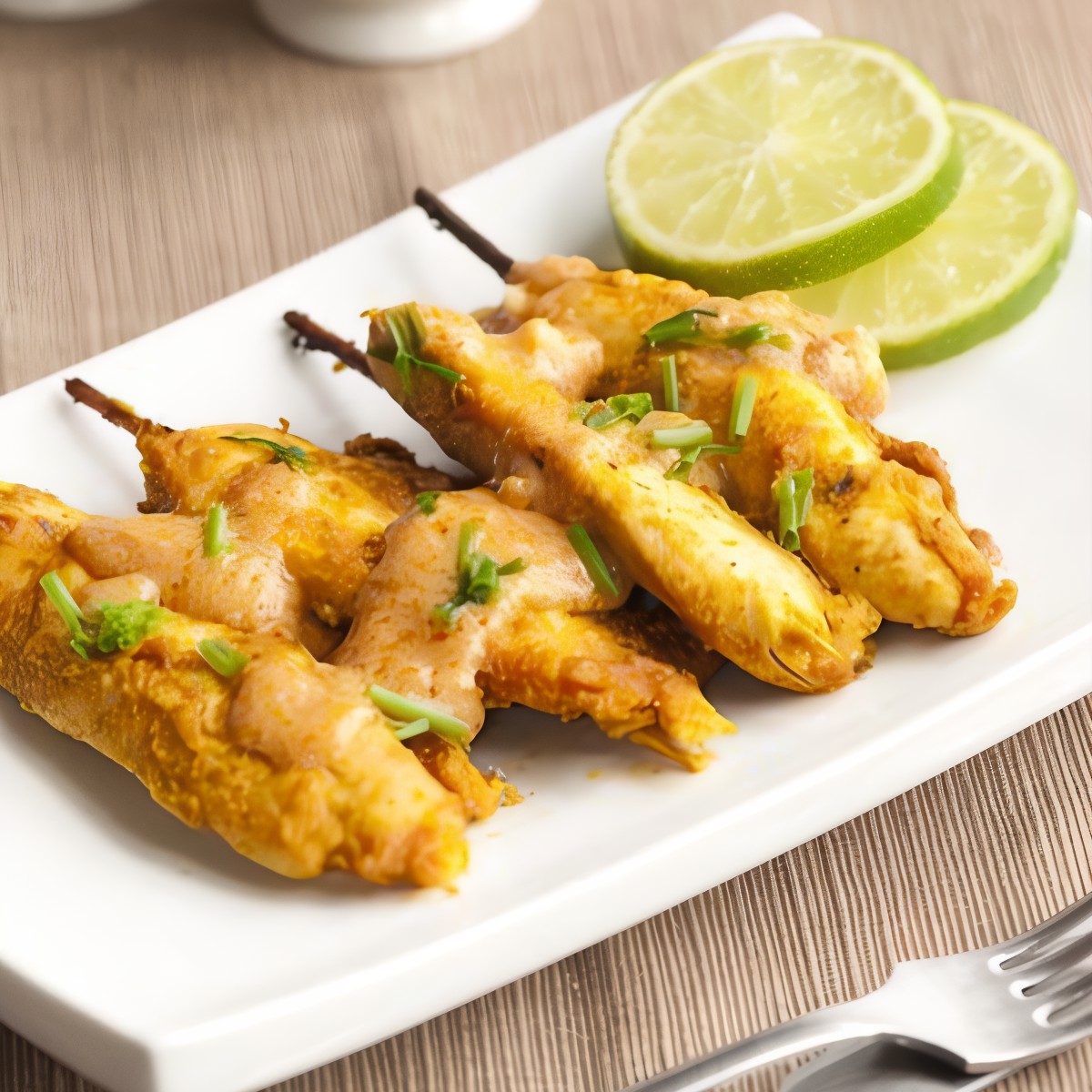 Куриное соте с соусом из чатни и арахиса