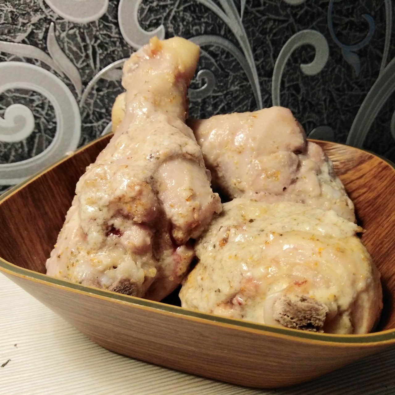 Куриные голени в кокосовых сливках