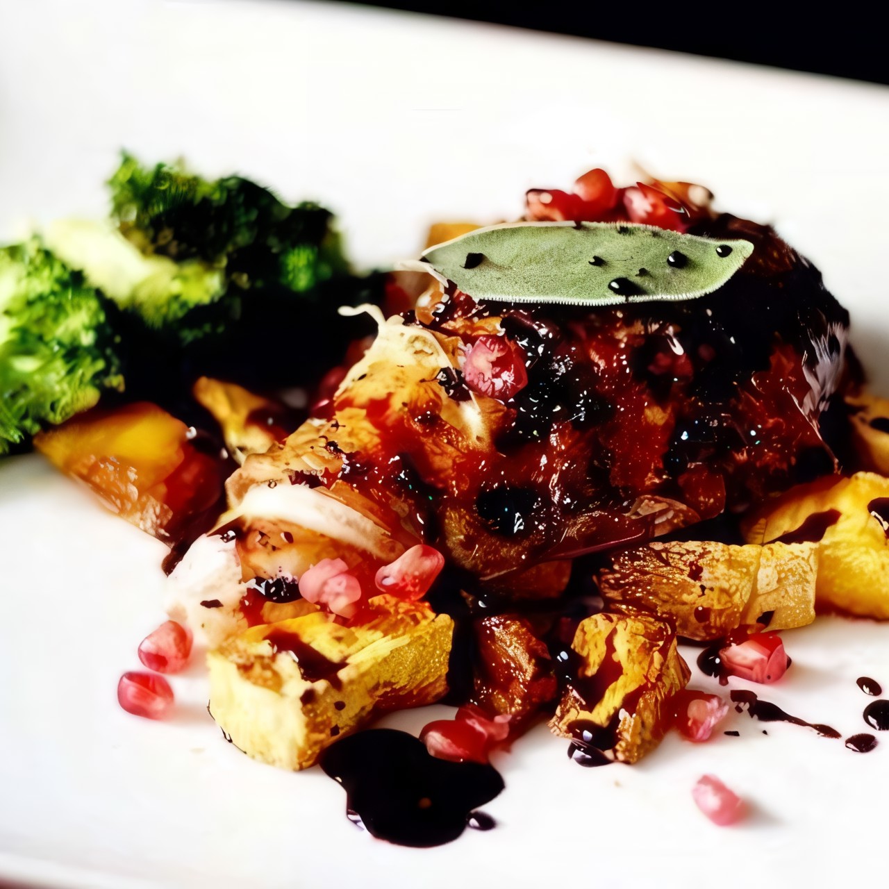 Куриные ножки с гранатом в рукаве