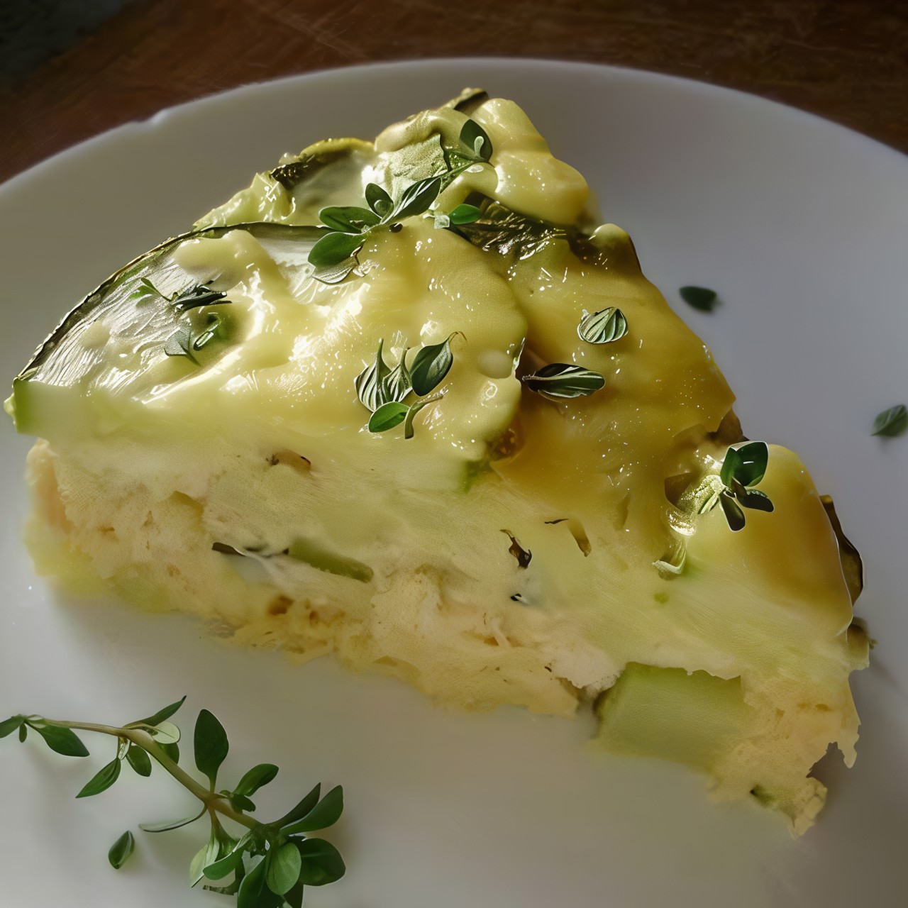 Куриный пирог с творогом и цукини