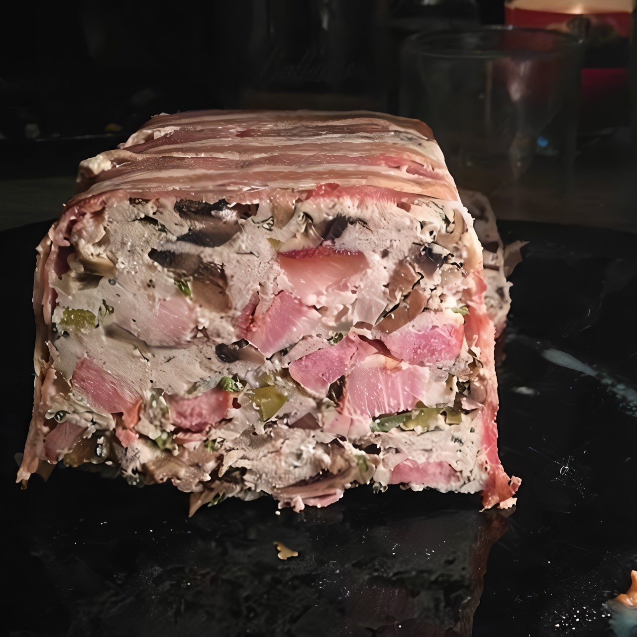 Куриный террин с беконом