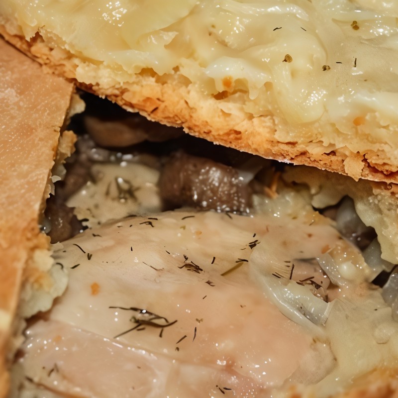 Курник на сковороде