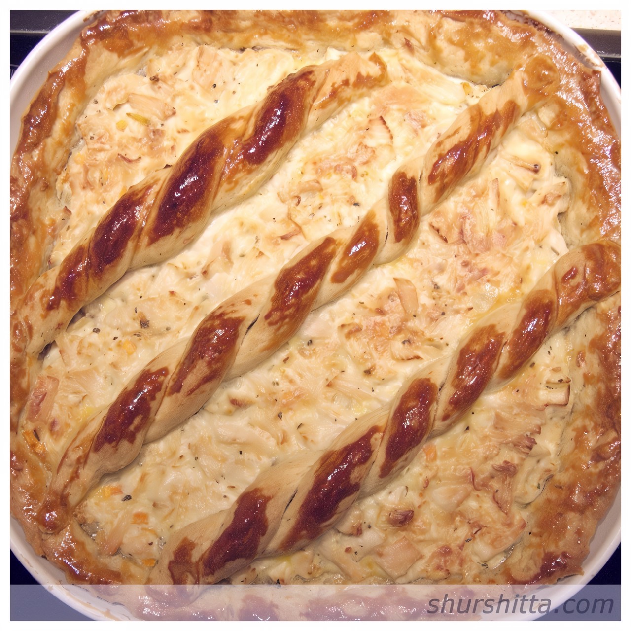 Курник (Открытый пирог с курицей)