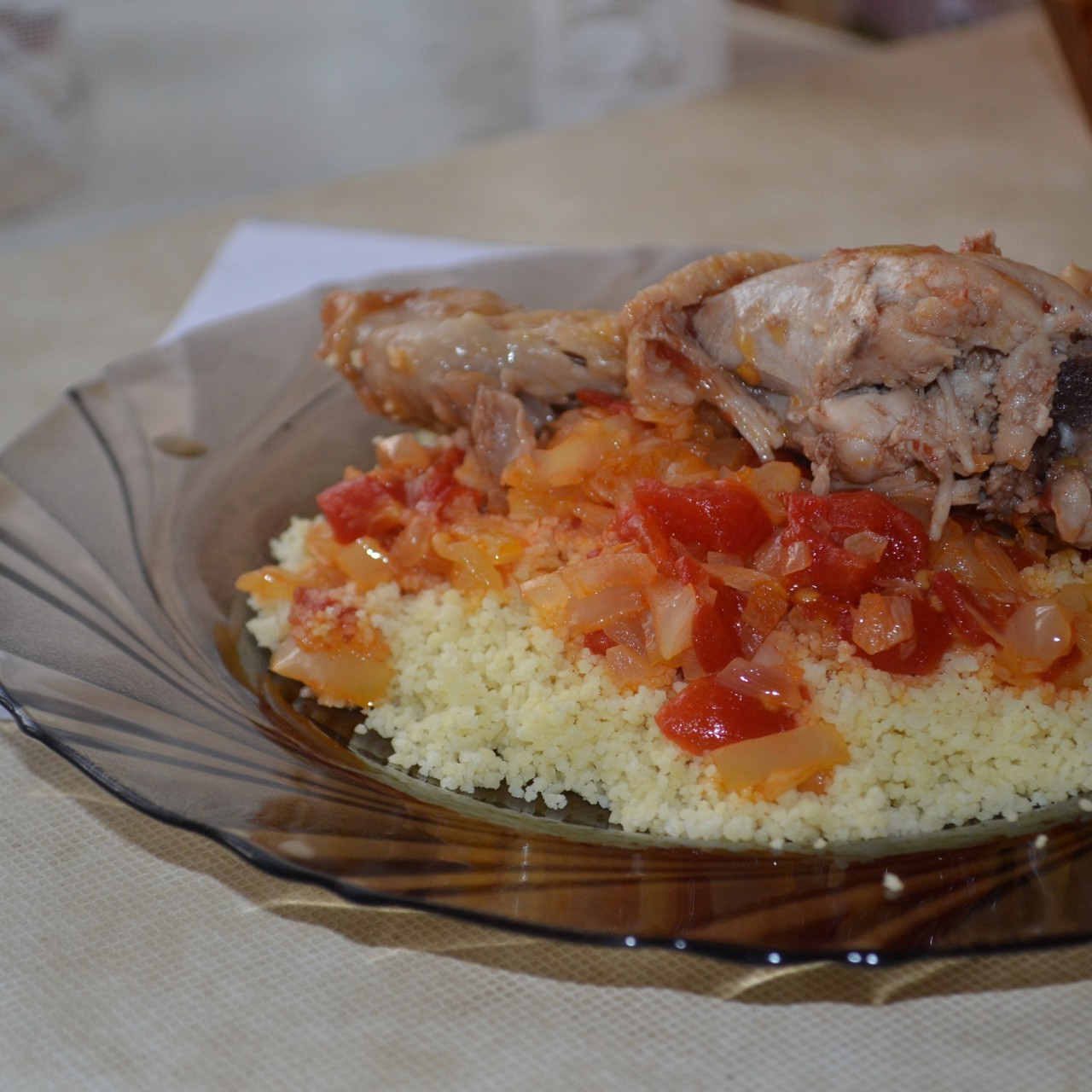 Кускус с курицей и овощами