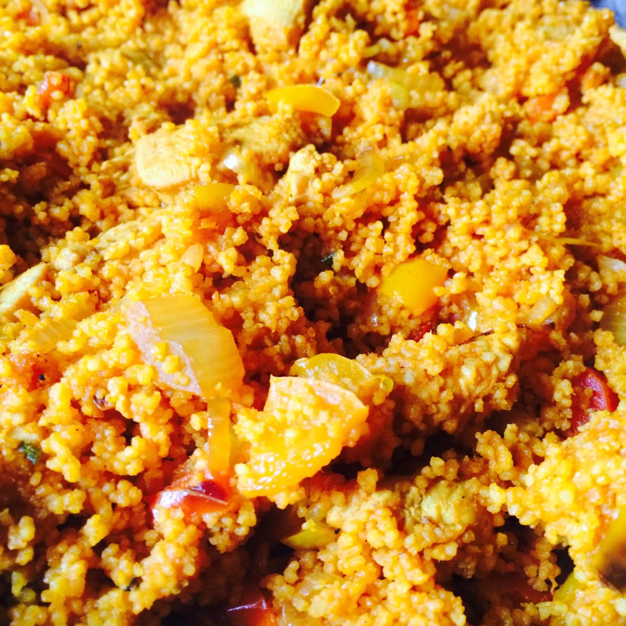 Кускус с куриным филе в восточном стиле