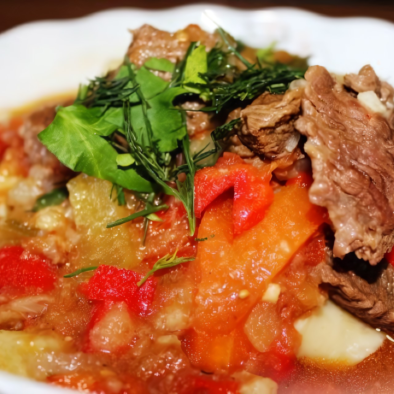 Лагман из говядины