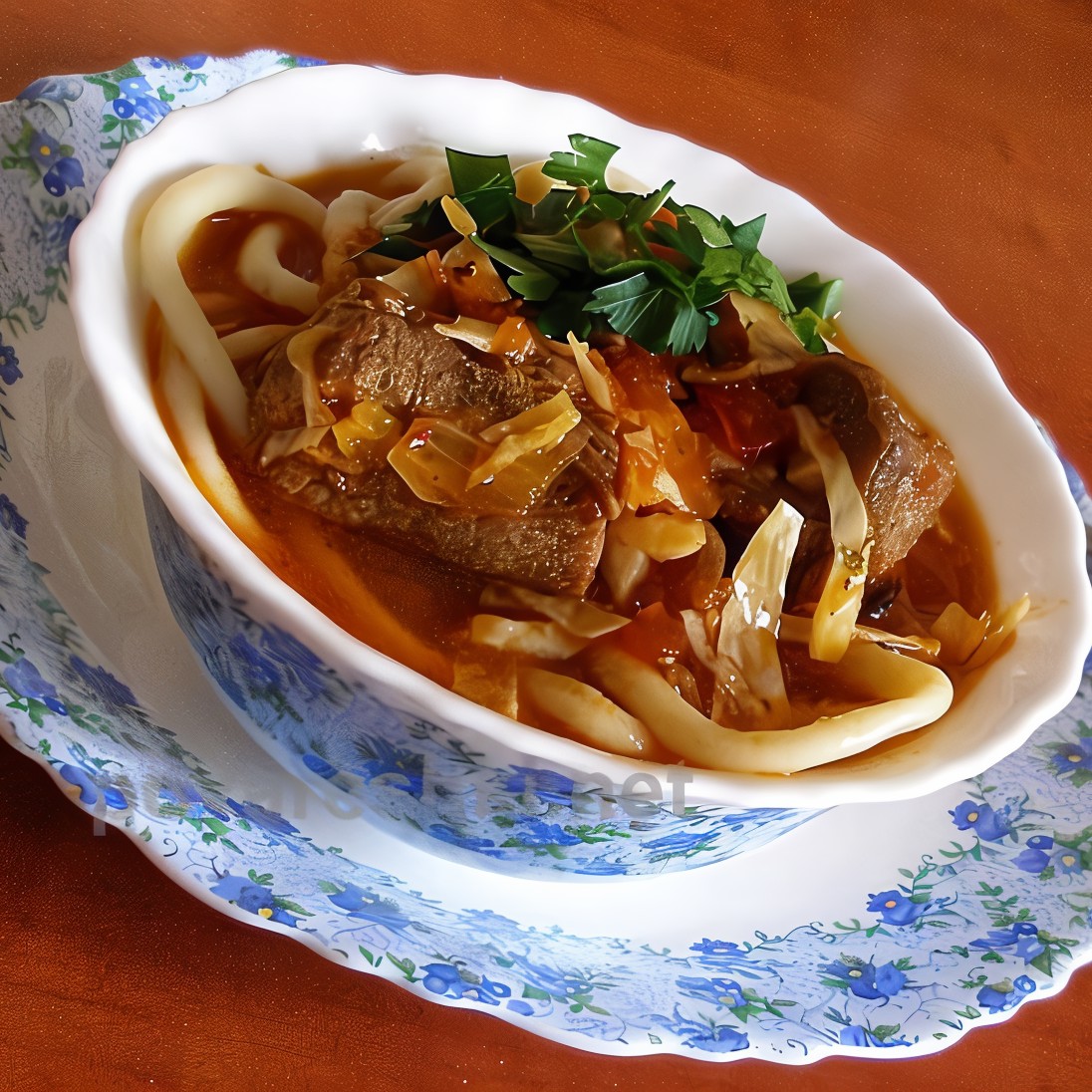 Лагман из индейки