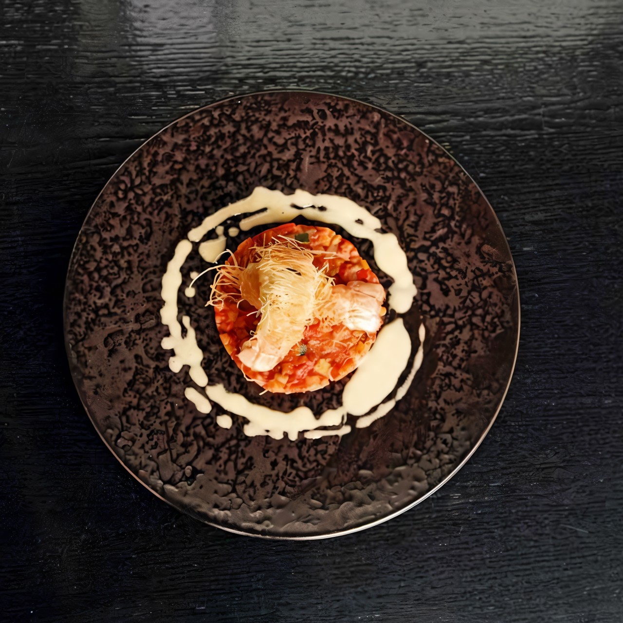 Лангустины в хрустящей корочке с рататуем