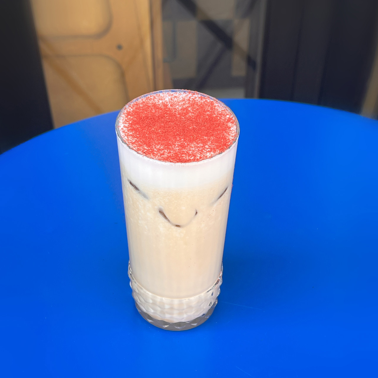 Латте с алоэ и розой